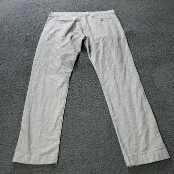 J Crew 484 Slim Stretch Pants Gray Mens Size 34x29 Measured - Picture 5 of 7